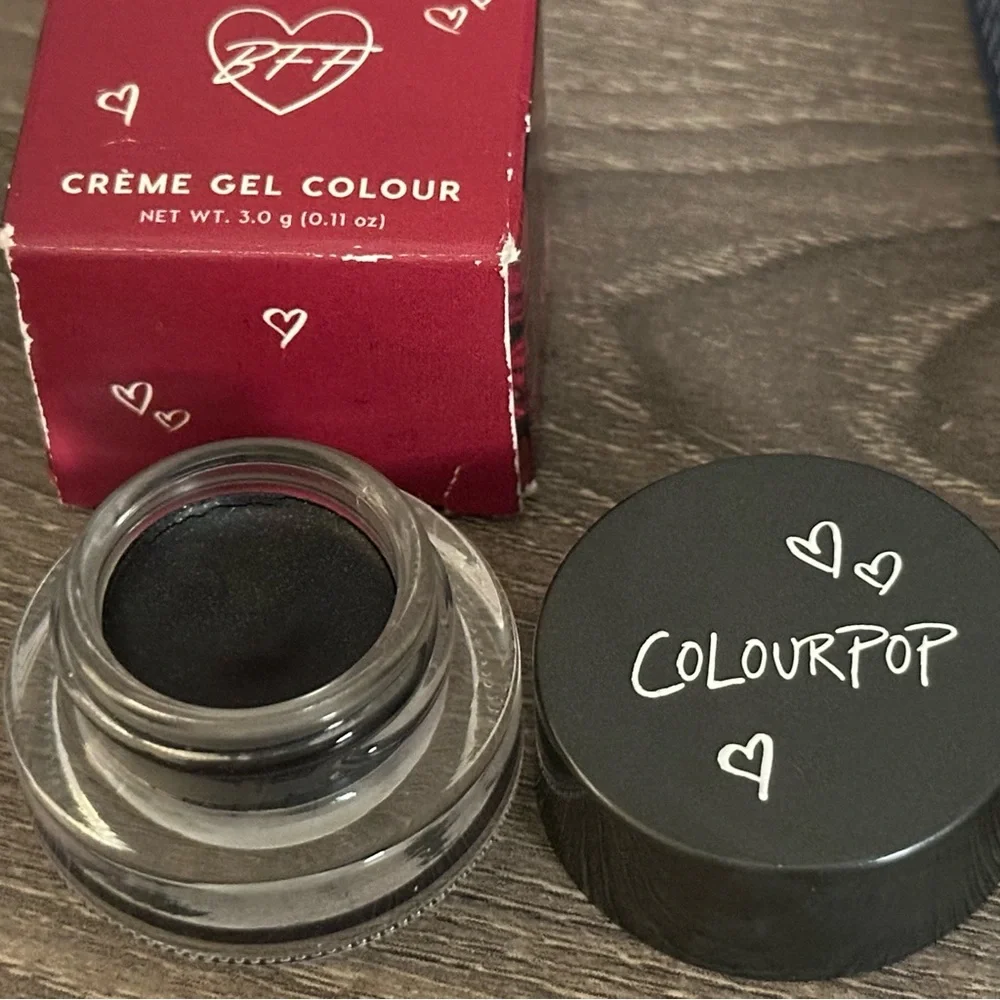 Colourpop Creme Gel Colour Hustla Eyeliner Eye Liner Metallic Black Silver